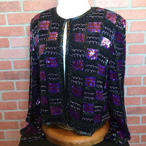 Adrianna Papell womens silk formal dress jacket - Picture 2 of 8